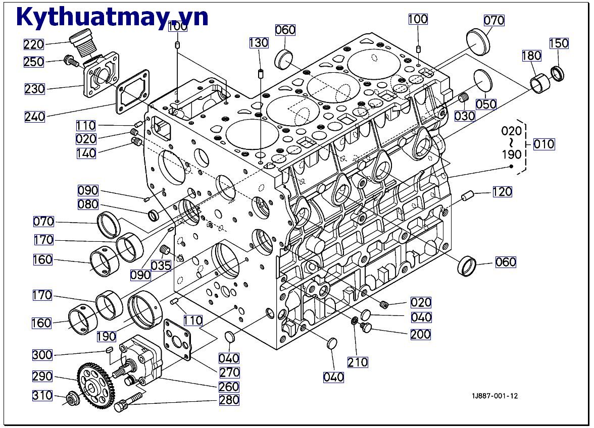 Vỏ hộp trục khủy (mới)>=BJQ0001